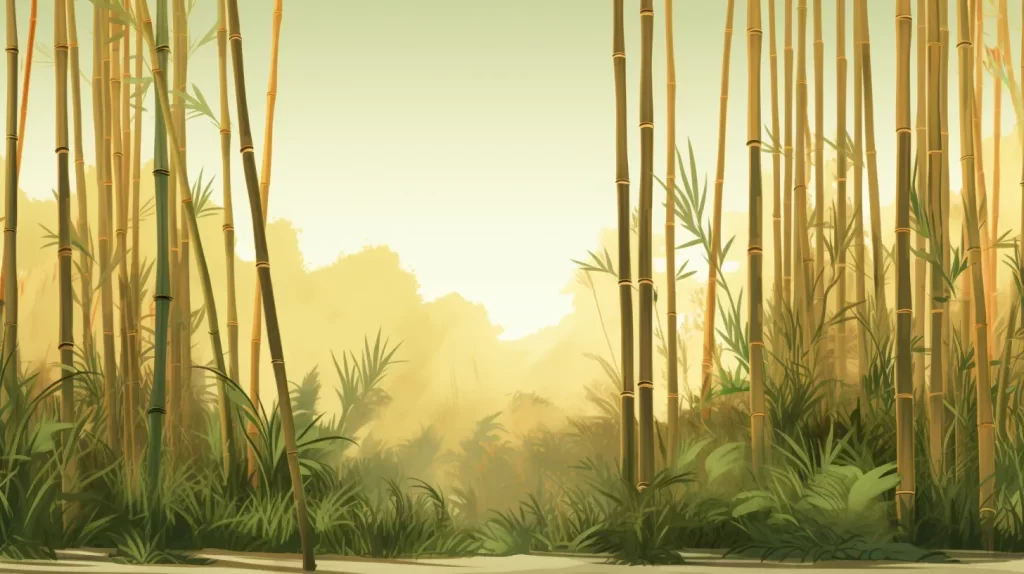 Bamboo-growing-in-sunlight