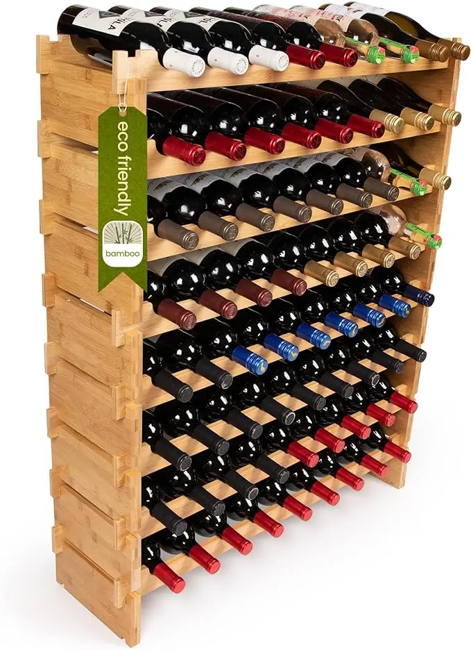 DECOMIL 72 Bottle Stackable Wine amazon product image