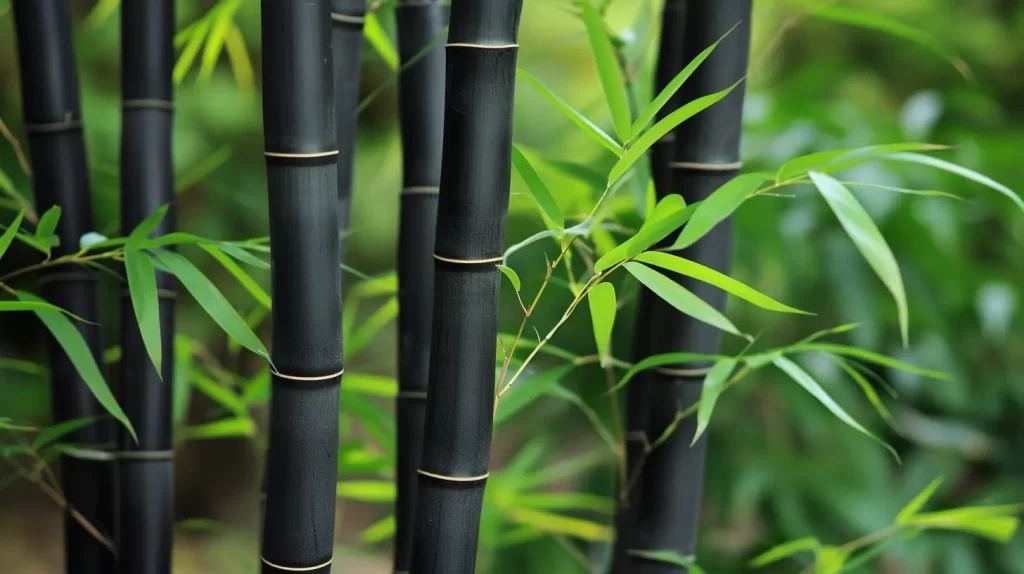 an image of black bamboo in the wild