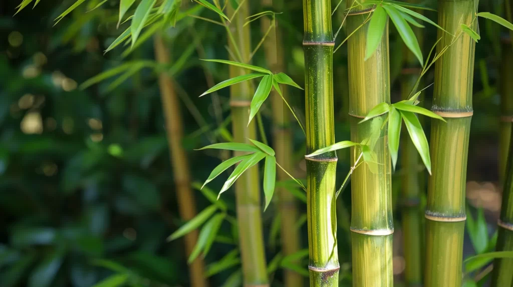 an image of painted bamboo - closeup