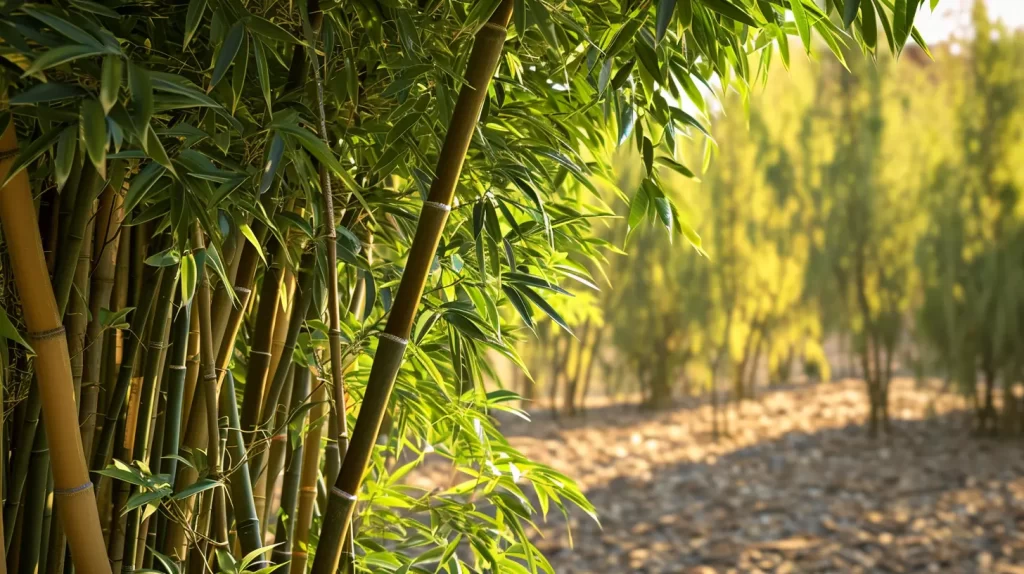 bamboo growing very well despite dry conditions