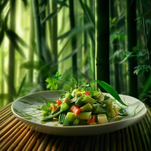 featured image - a gourmet dish featuring tender bamboo shoots