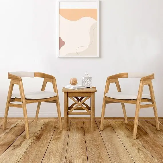 giantex bamboo table and chairs