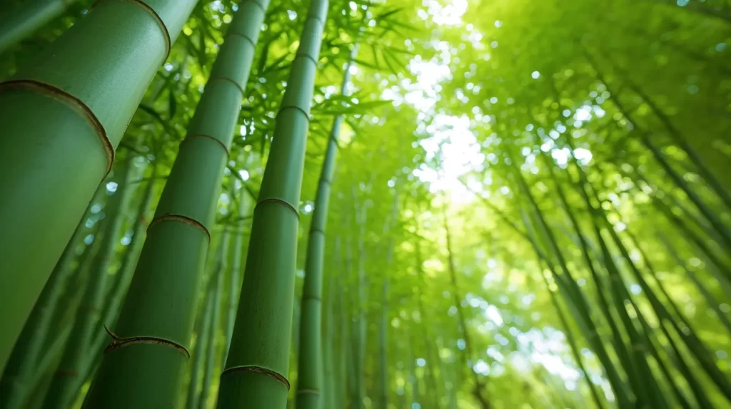 sustainable and eco friendly bamboo growing in the wild