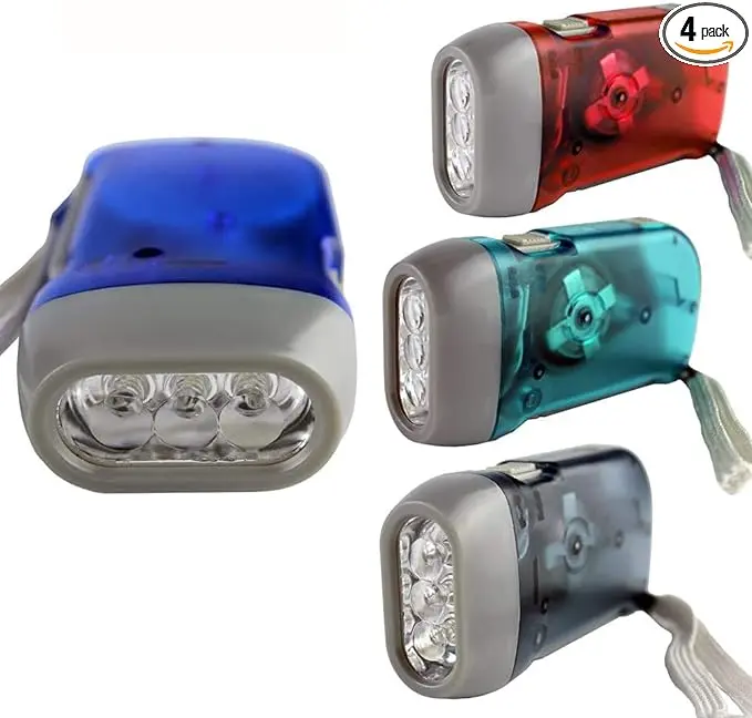 Guyuyii Hand Crank Flashlight (4 Pack) product image